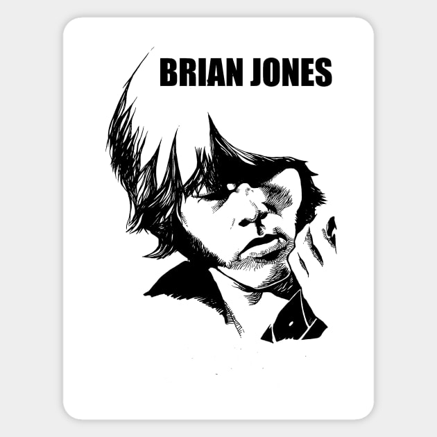 Brian Sketch artwork design Sticker by pete studio